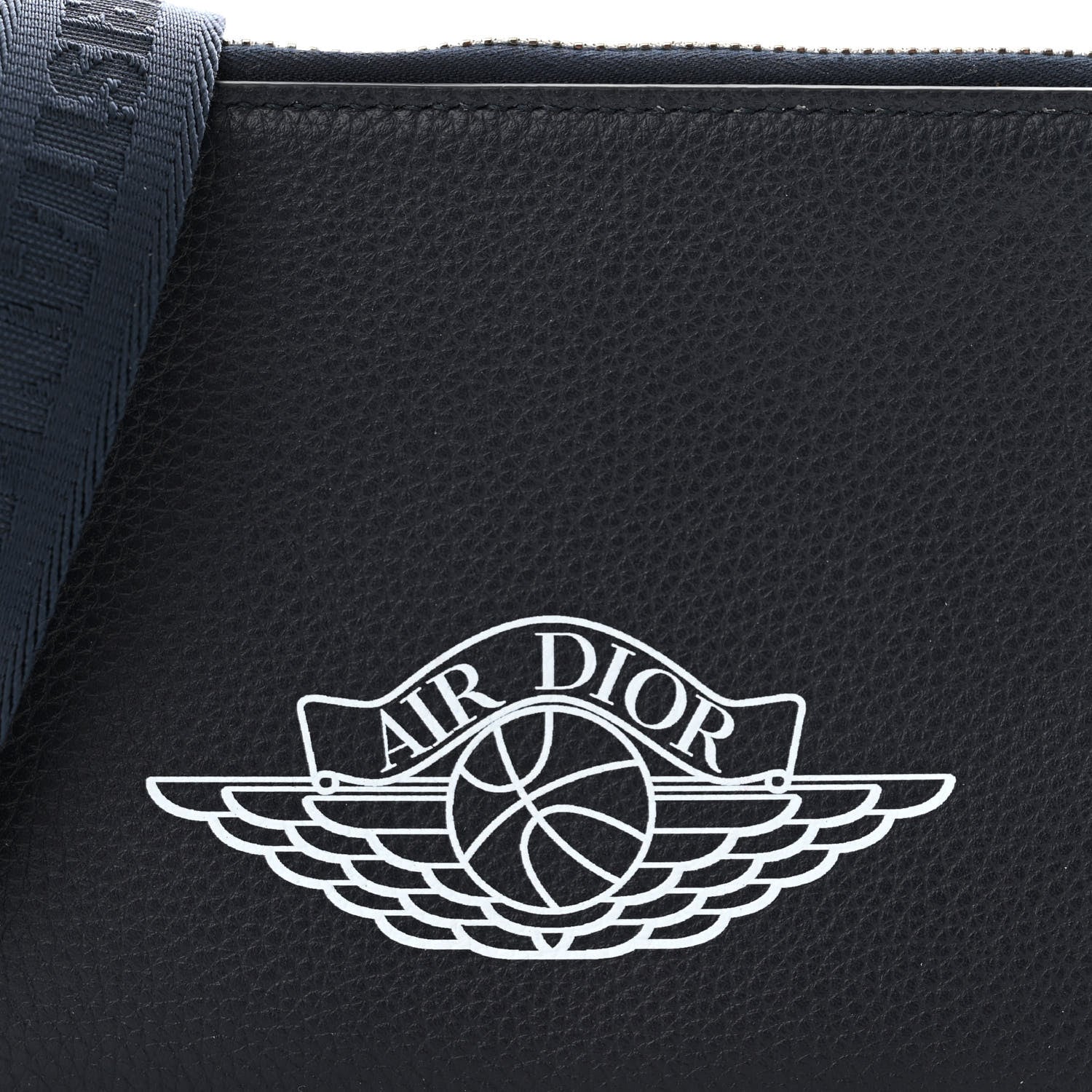 Christian Dior x AIR JORDAN Grained Calfskin Crossbody Blue 10 of 14