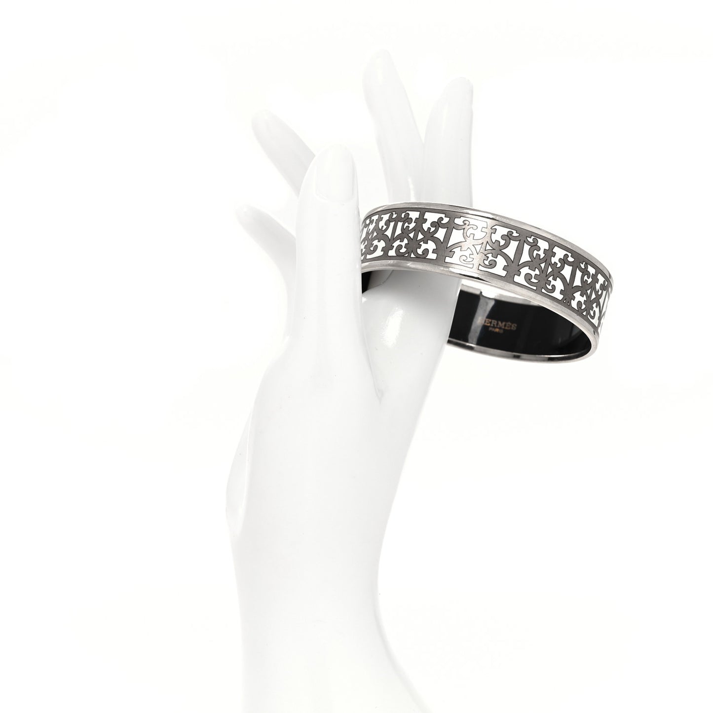 Enamel Printed Wide Balcons du Guadalquivir Bracelet 65 Silver