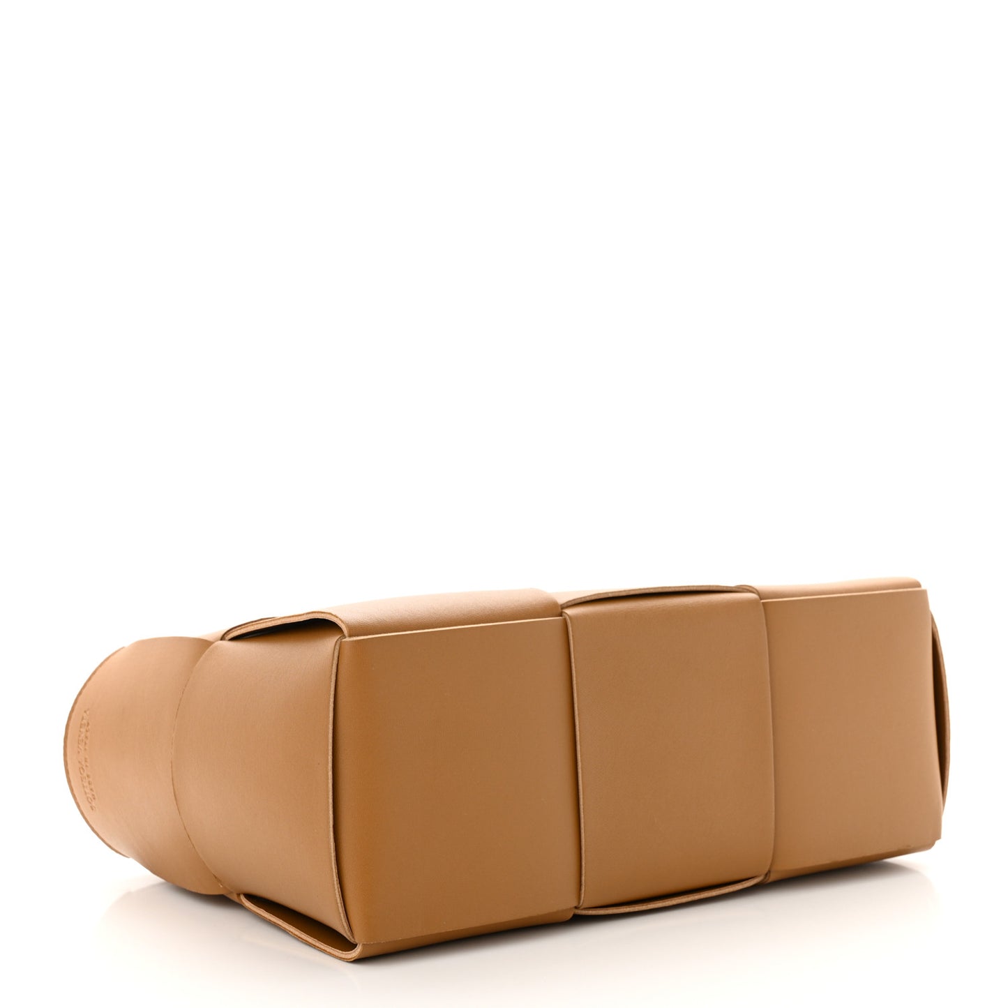 Nappa Maxi Intrecciato Small Arco Tote Caramel