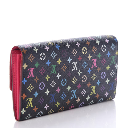 Louis Vuitton Monogram Multicolor Sarah Wallet Black Grenade 3 of 7