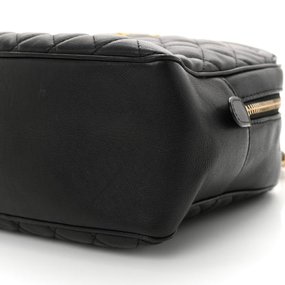 Chanel Calfskin Quilted CC Medium Vanity Case Black 10 of 13