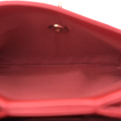 Chanel Calfskin Quilted Small Double Pocket Top Handle Flap Red 5 of 12