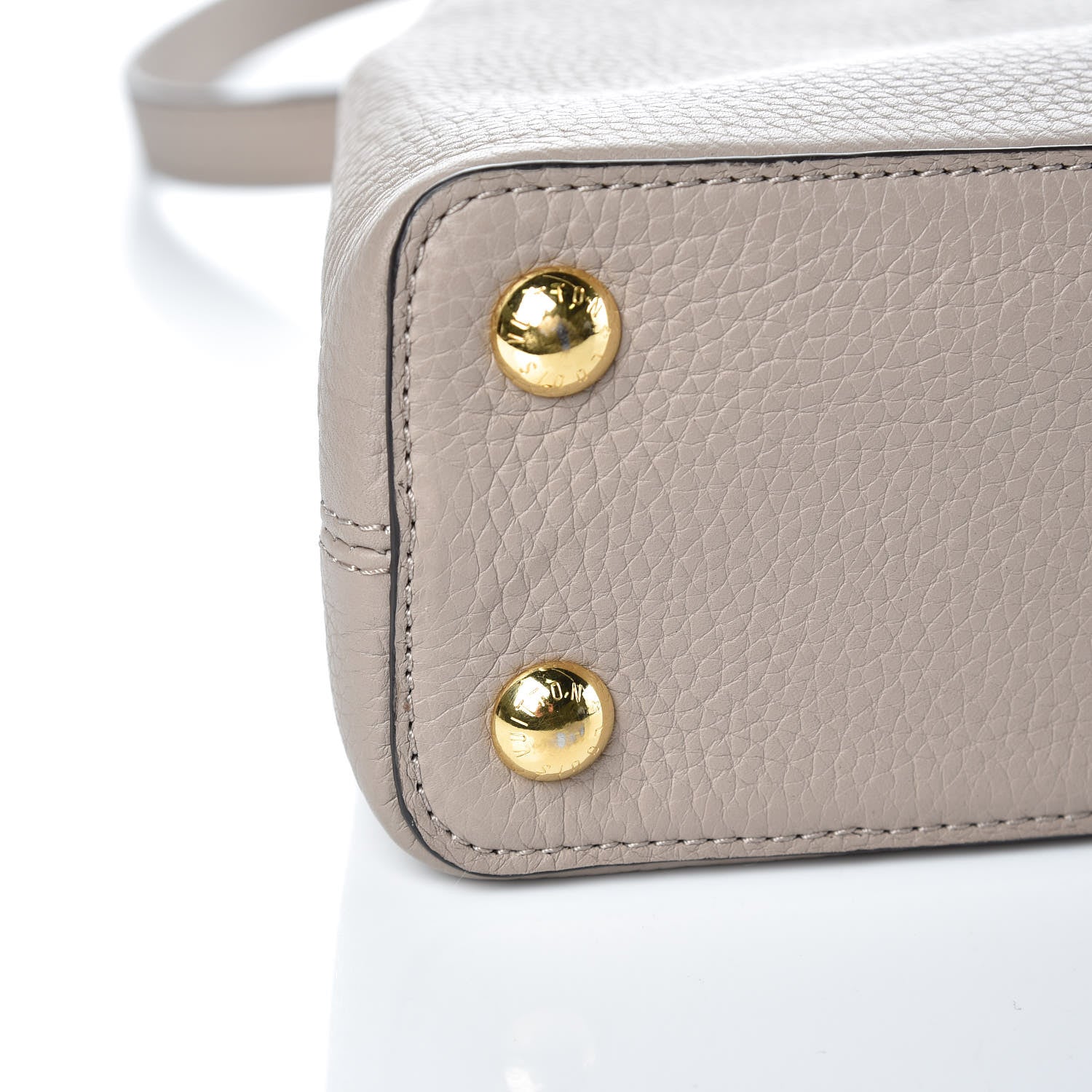 Louis Vuitton Taurillon Capucines BB Galet 7 of 9