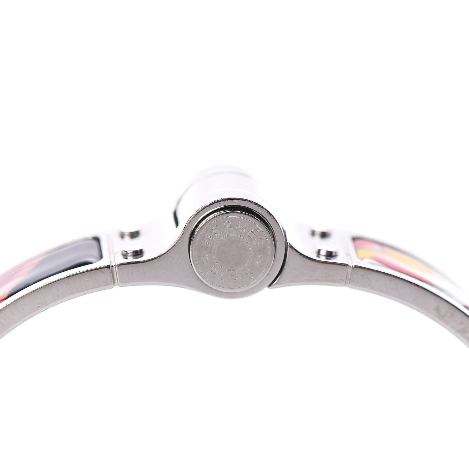 Hermes Enamel Printed Narrow Charniere Savana Dance Hinged Bracelet S Futurisme 5 of 5
