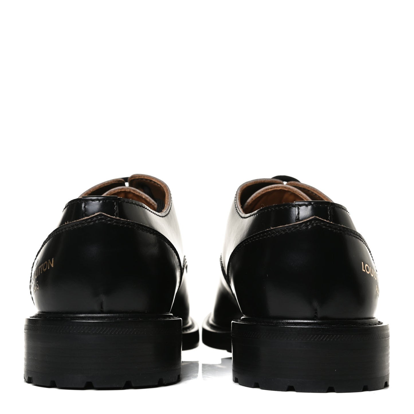 Calfskin Mens Derby Shoes 7.5 Black