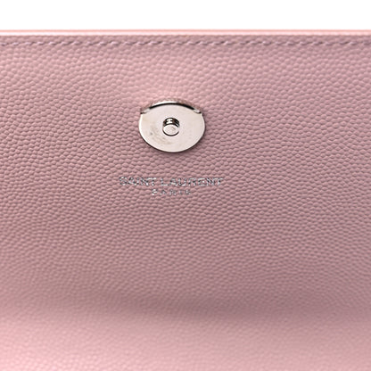 Saint Laurent Grain De Poudre Small Classic Monogram Kate Satchel Old Rose 6 of 8
