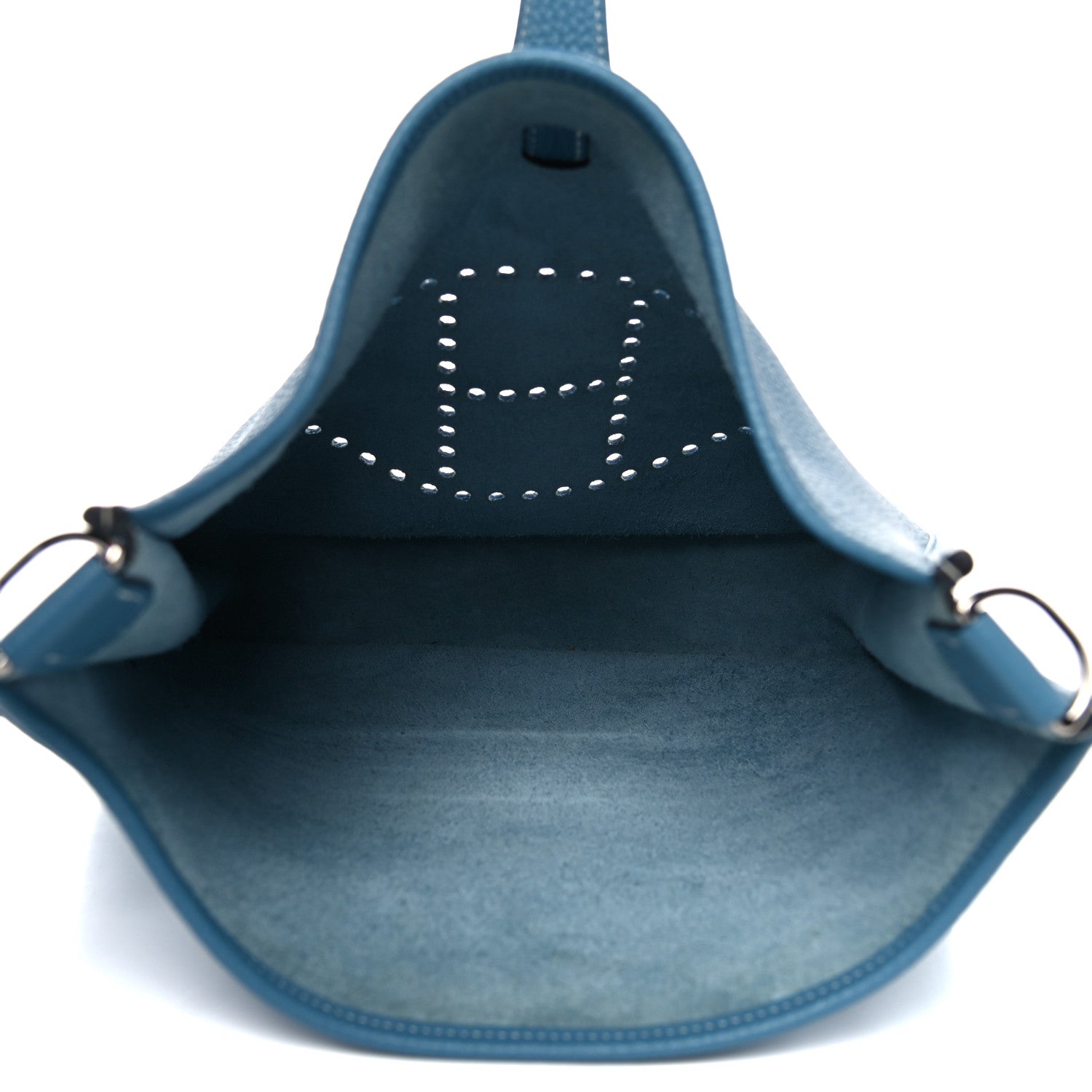 Hermes Taurillon Clemence Evelyne III GM Blue Jean 4 of 15