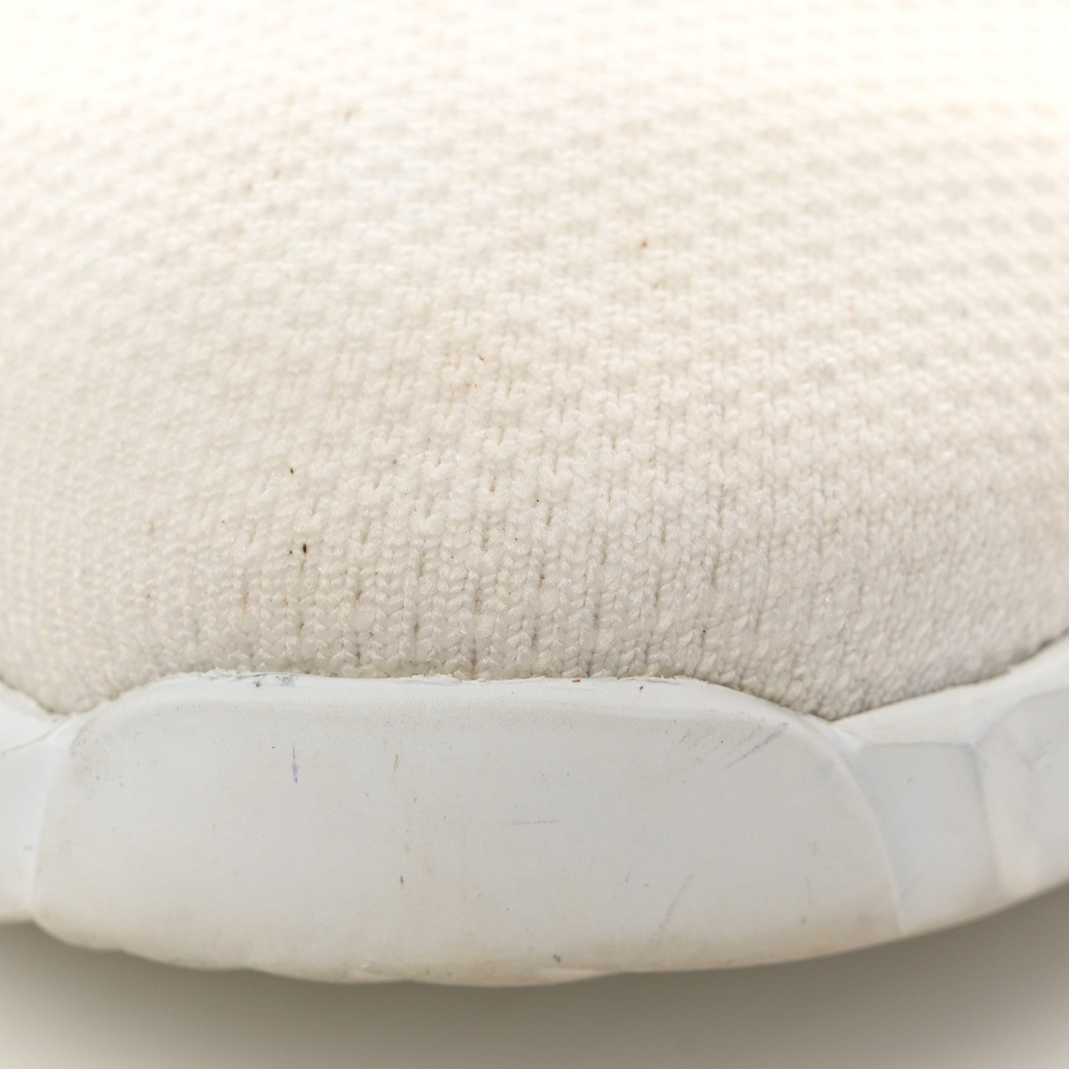 Hermes Knit Calfskin Depart Sneakers 38 White 8 of 9