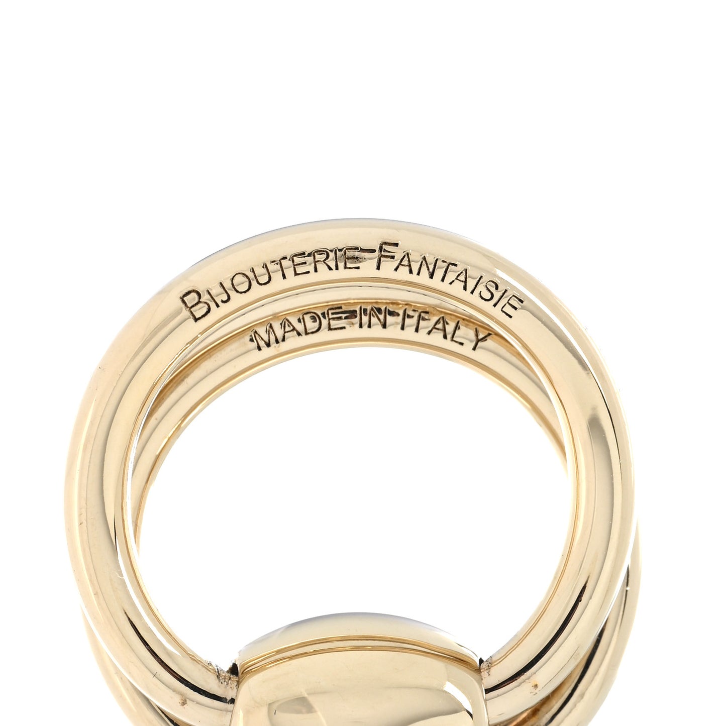 Permabrass Mors Scarf Ring Gold