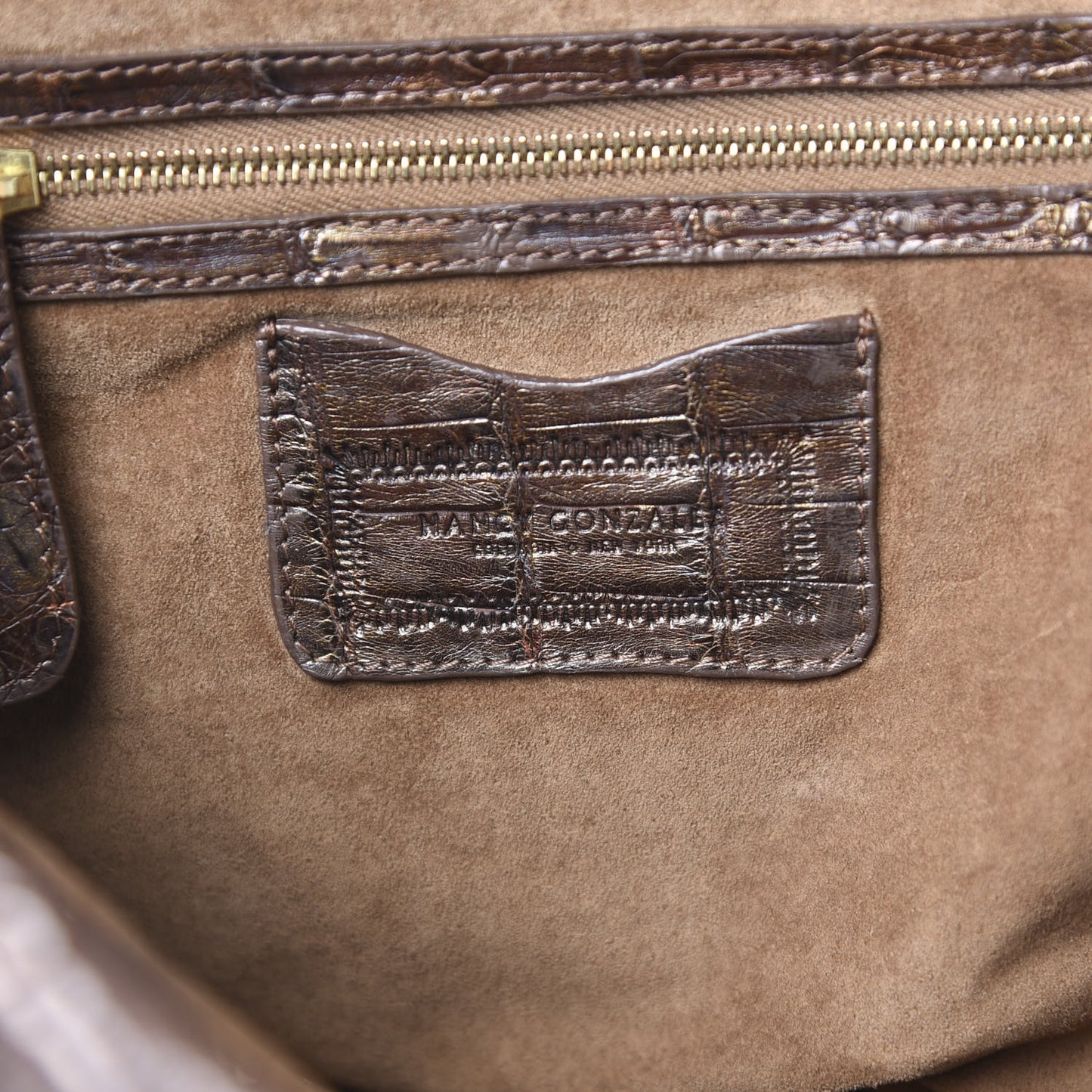 Crocodile Tote Brown
