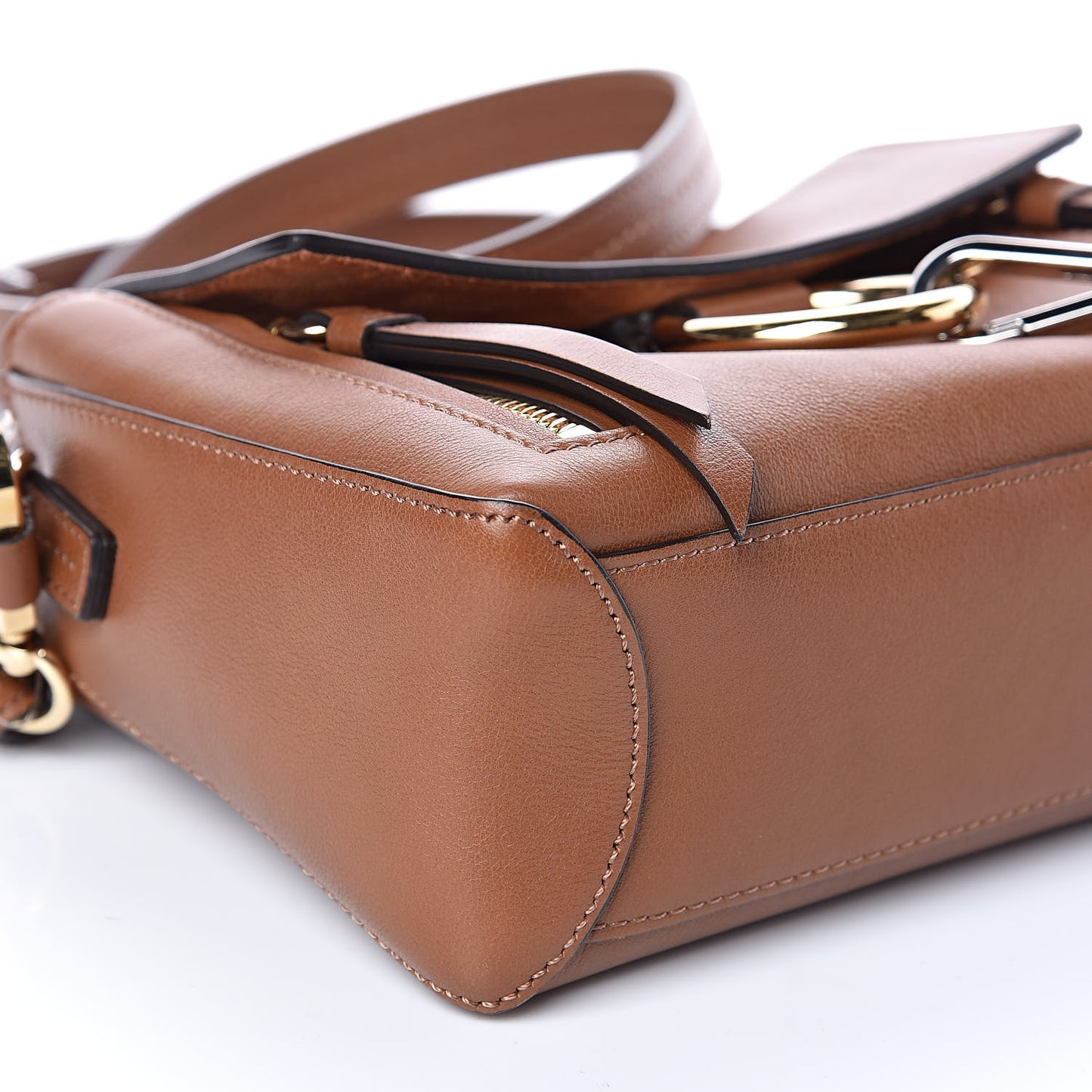 Calfskin Mini Faye Day Shoulder Bag Tan