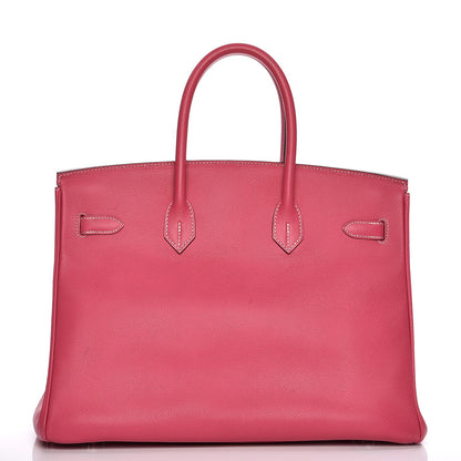 Hermes Epsom Candy Birkin 35 Rose Tyrien Rubis 29 of 41