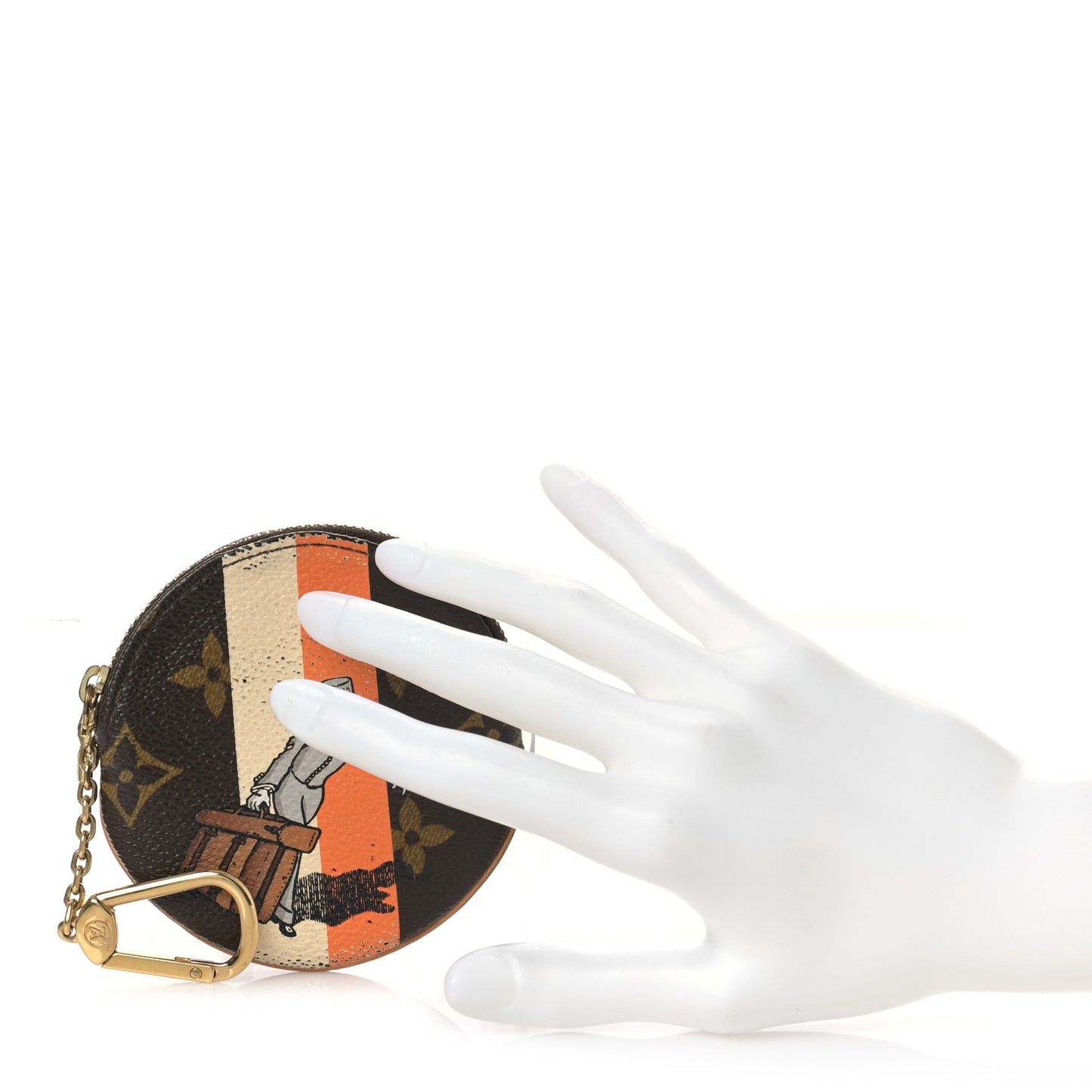 Monogram Groom Round Coin Purse