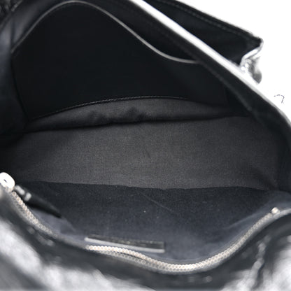 Saint Laurent Crinkled Calfskin Matelasse Monogram Medium Niki Chain Satchel Black 5 of 13