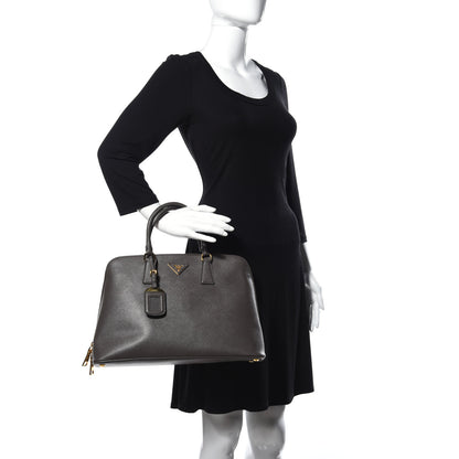 Prada Saffiano Lux Large Promenade Tote Grafite 2 of 8