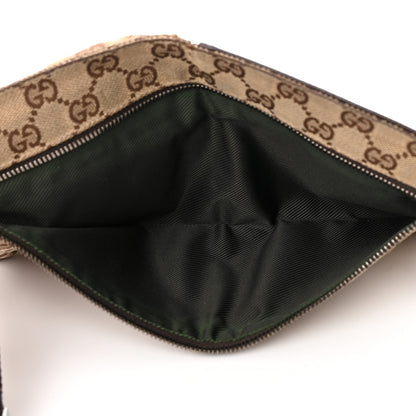 Gucci Monogram Double Pocket Belt Bag Dark Brown 5 of 17