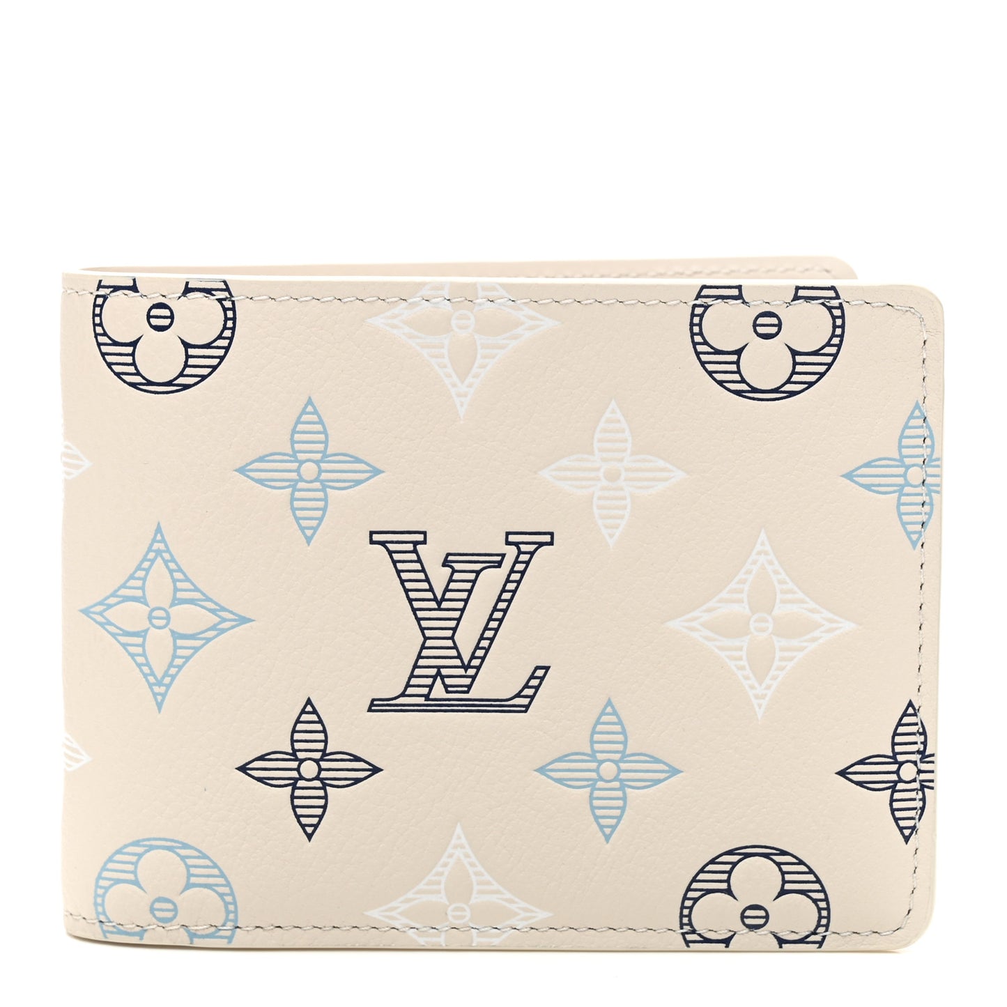 Monogram Shadow Multiple Wallet Ecru White