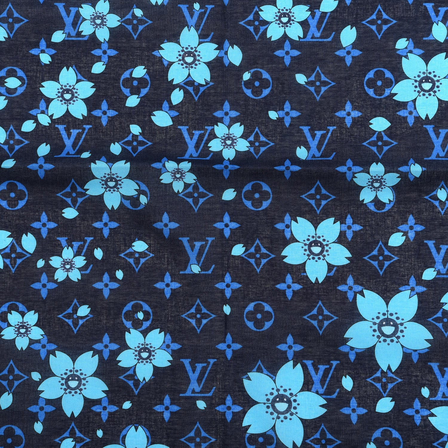 Louis Vuitton Cotton Takashi Murakami Square Scarf 3 of 3