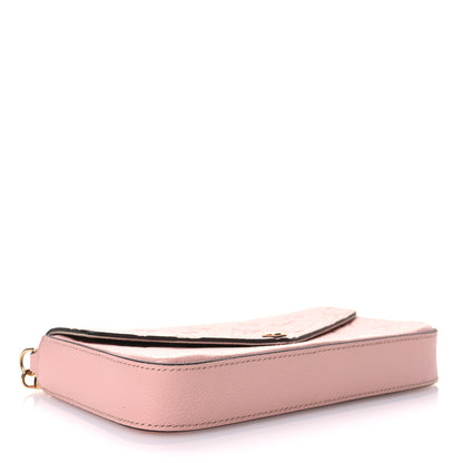 Louis Vuitton Empreinte Pochette Felicie Chain Wallet Rose Poudre 5 of 13