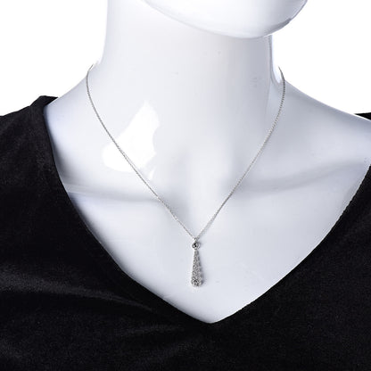 Gucci 18K White Gold Diamantissima Pendant Necklace 2 of 6