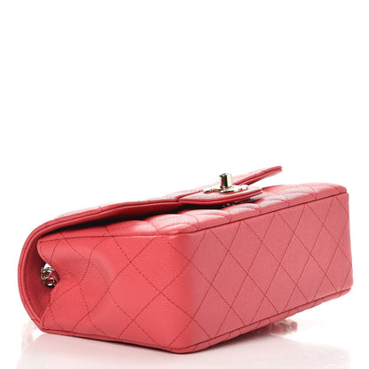 Chanel Caviar Quilted Mini Rectangular Flap Dark Pink 4 of 8