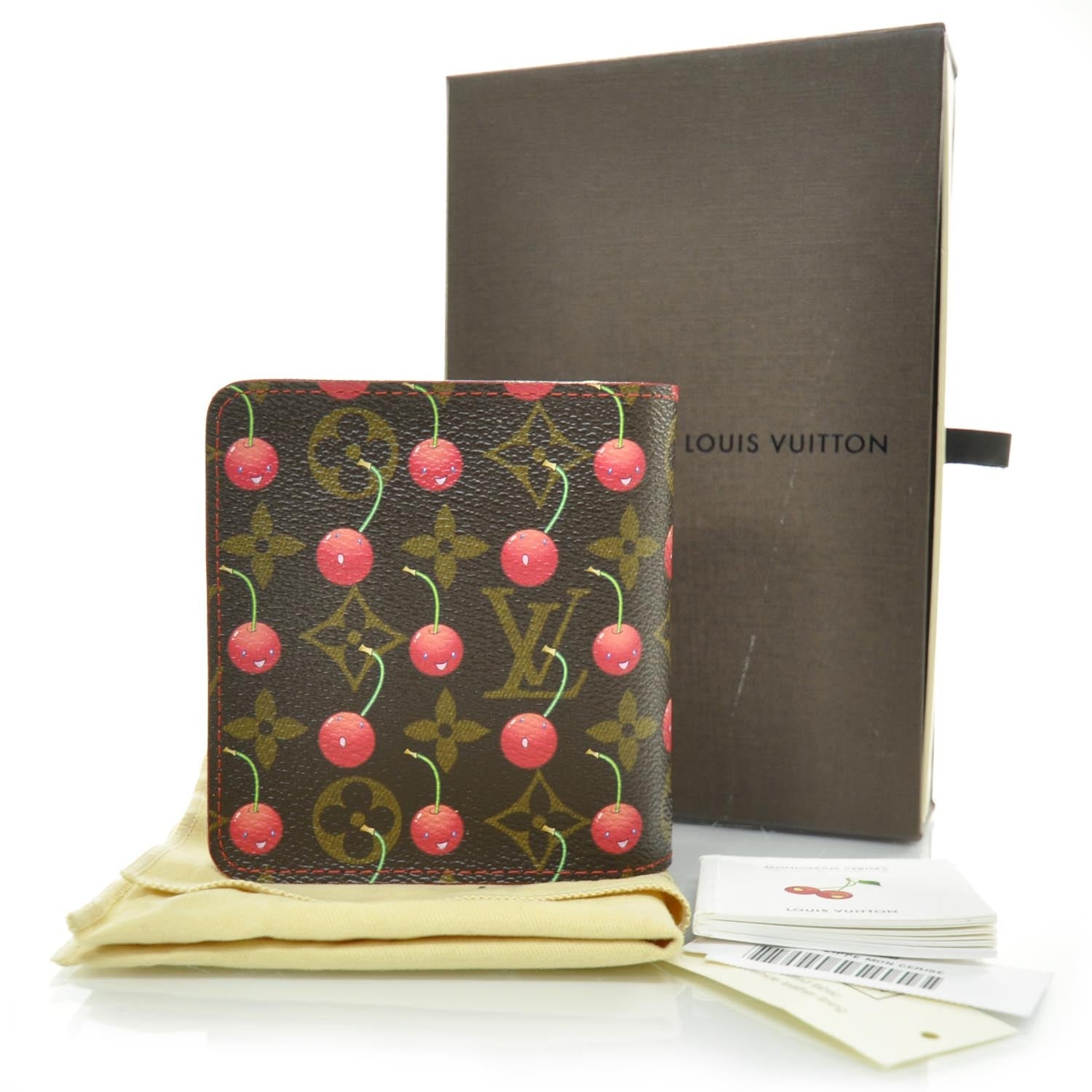 Louis Vuitton Monogram Cerises Compact Zippe Wallet 2 of 7