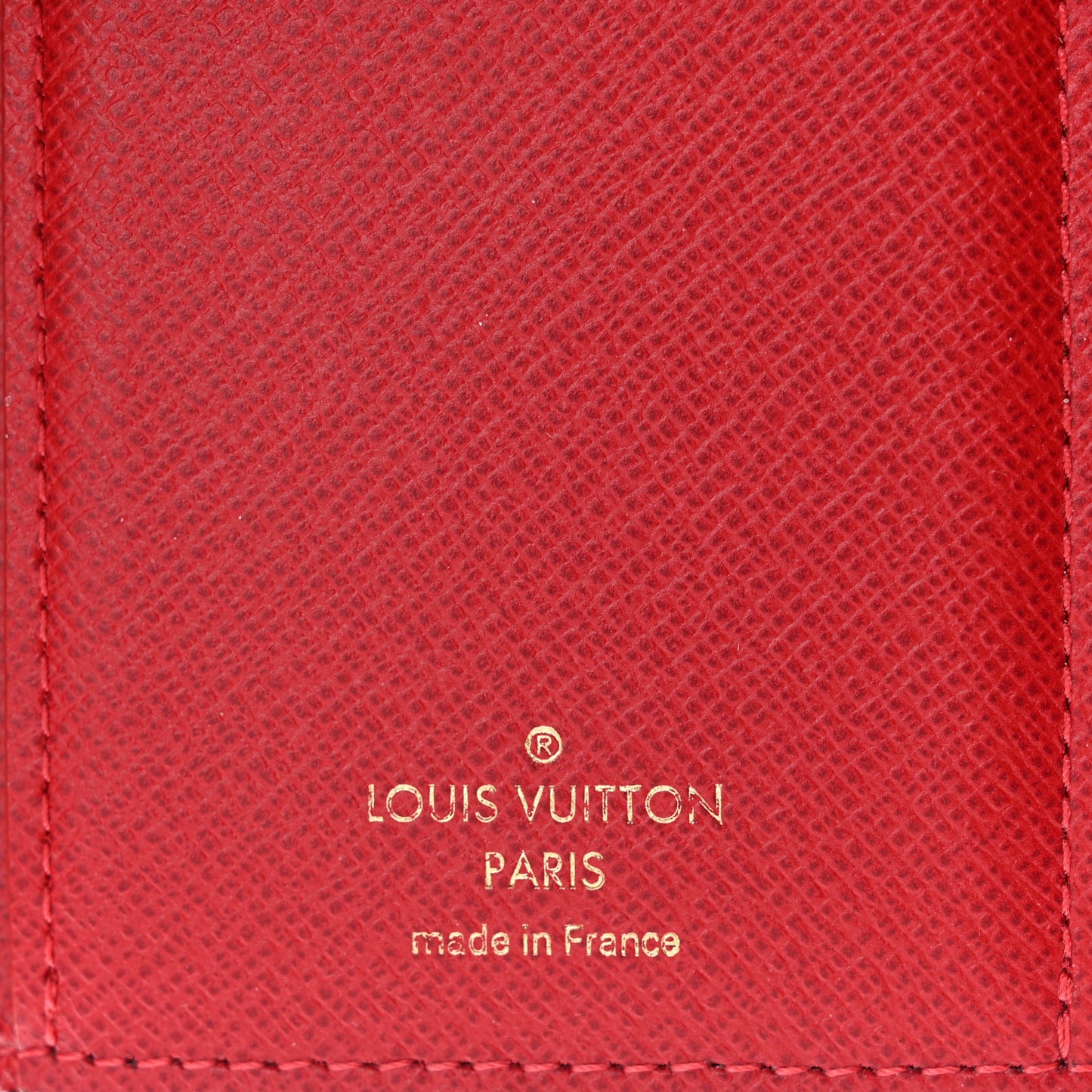 Damier Ebene Victorine Wallet Cherry