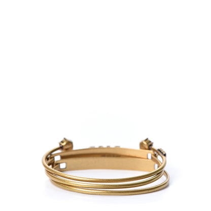 Christian Dior Metal Crystal Dio(r)evolution Bracelet Set Gold 2 of 11