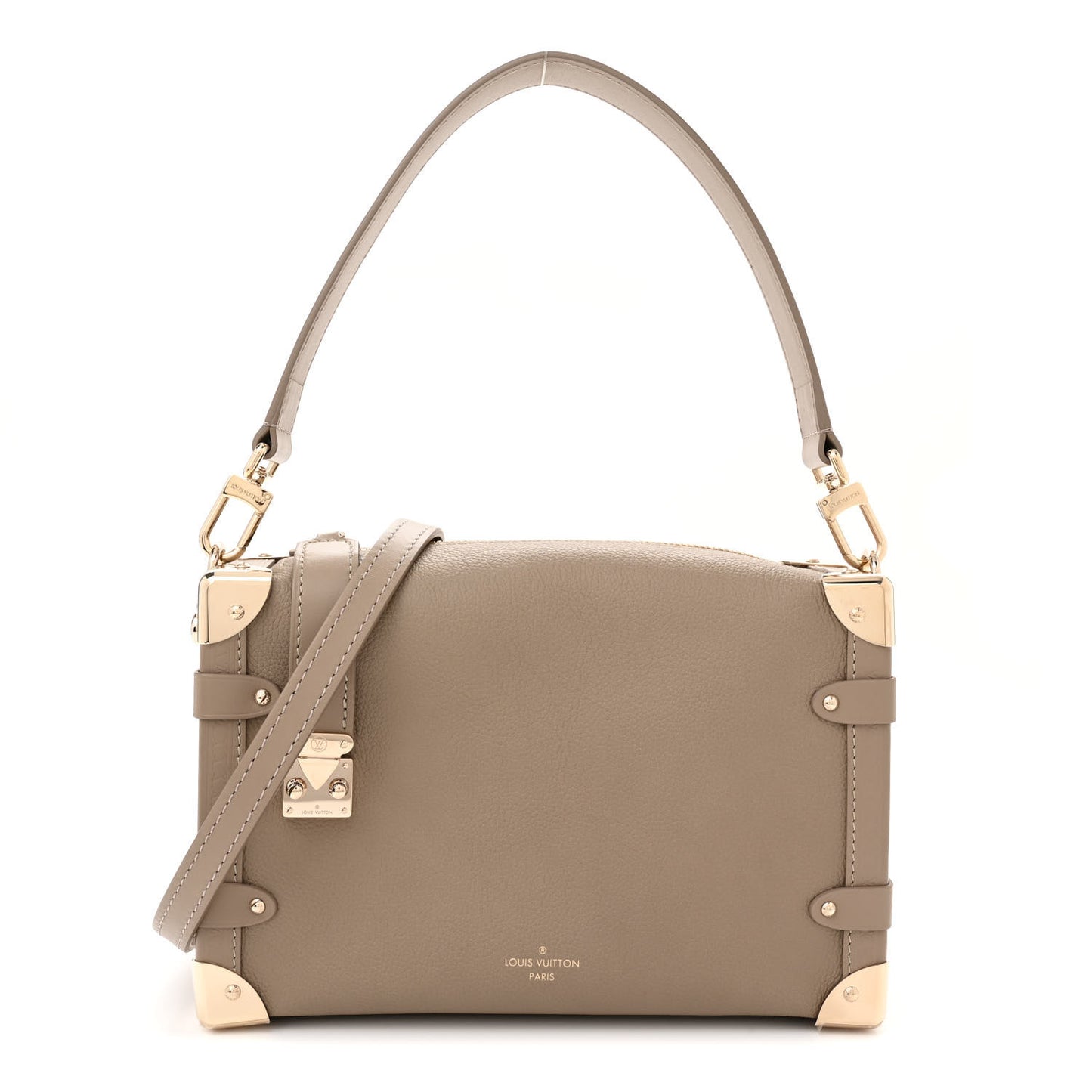 Calfskin Side Trunk MM Taupe