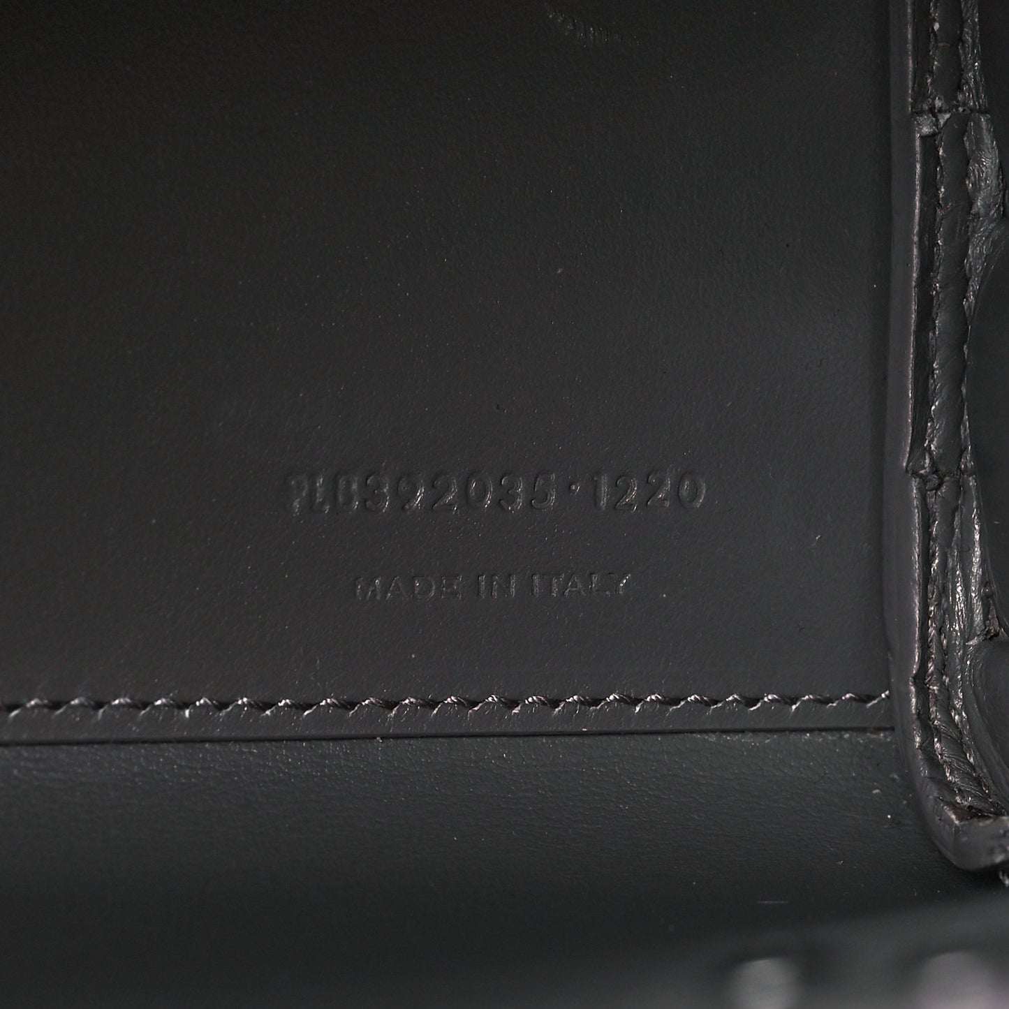 Grained Calfskin Nano Sac De Jour Fog