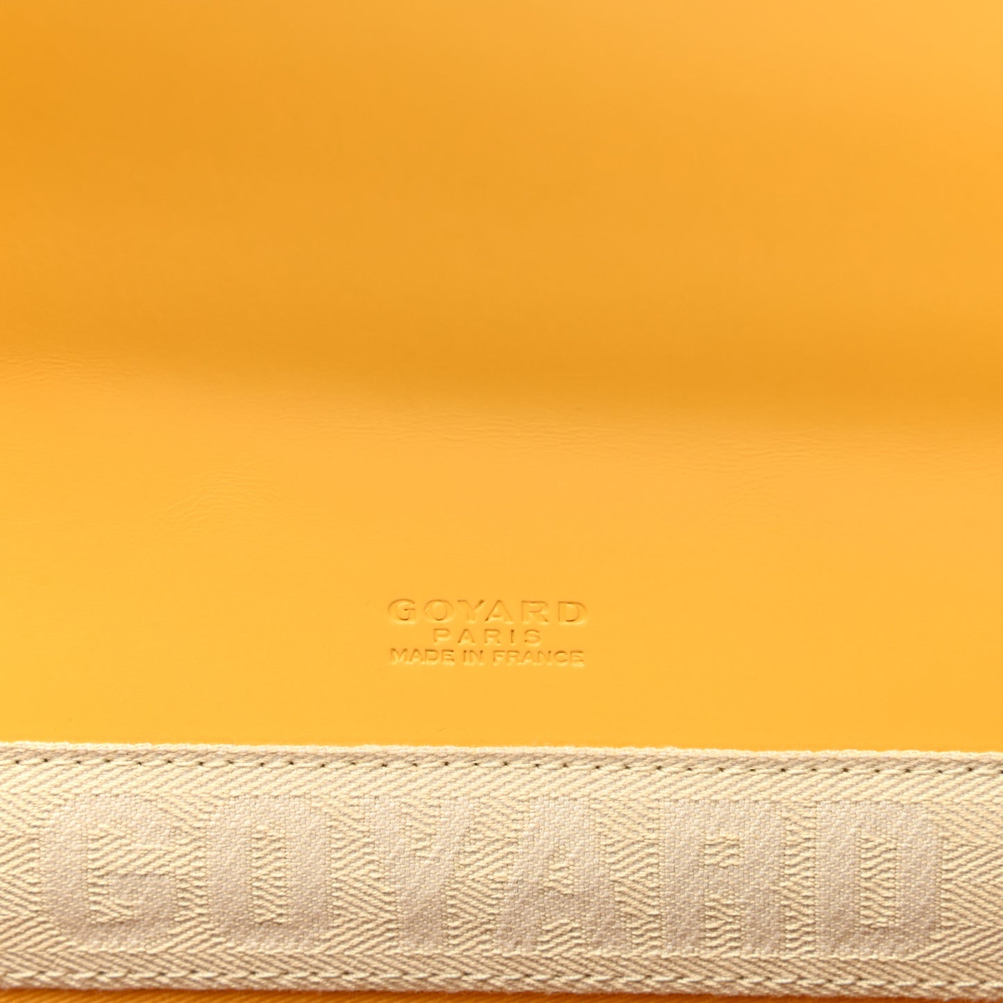 Goyardine Monte Carlo Bois Clutch Yellow