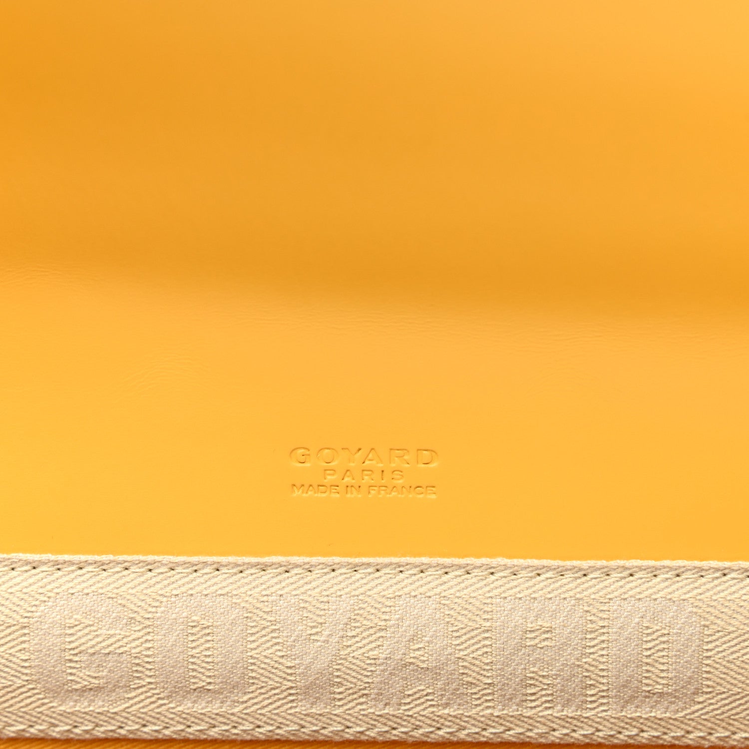 Goyard Goyardine Monte Carlo Bois Clutch Yellow 6 of 7
