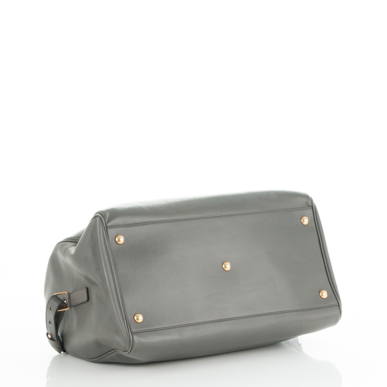 Saint Laurent Calfskin Classic Duffle 12 Fog 4 of 7