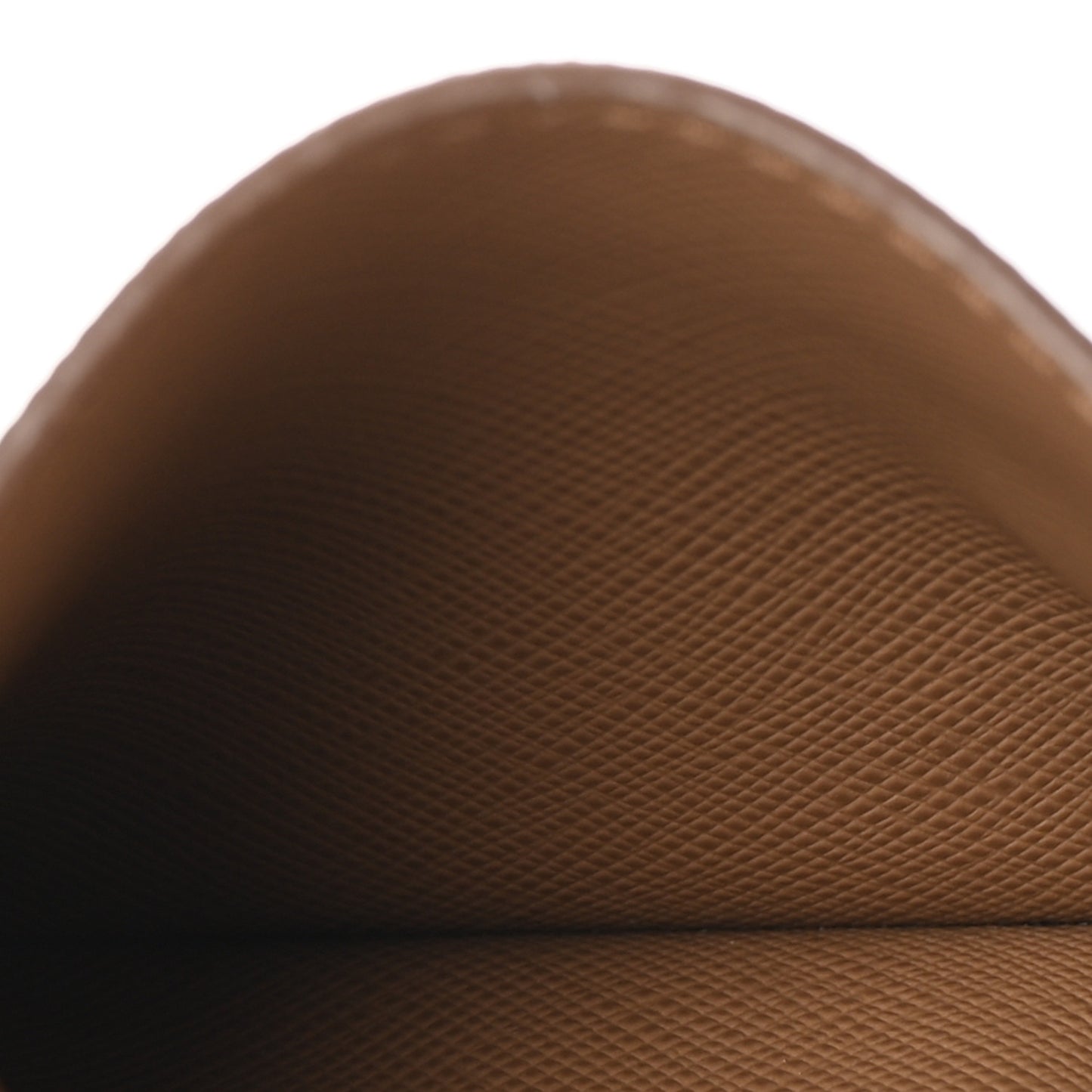 Saffiano Triangle Card Holder Caramel