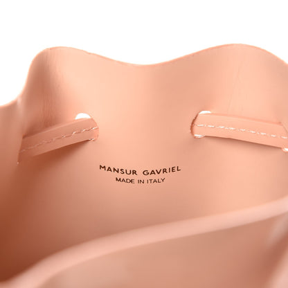 Mansur Gavriel Patent Calfskin Mini Mini Bucket Bag Rosa 6 of 6