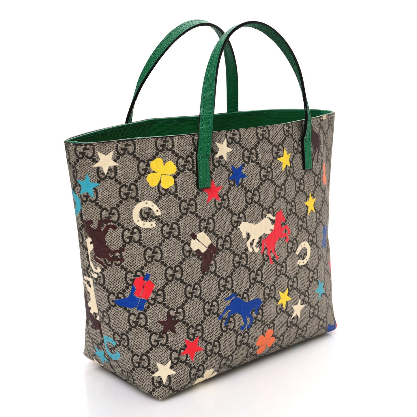 GG Supreme Monogram Ranch Childrens Tote Beige