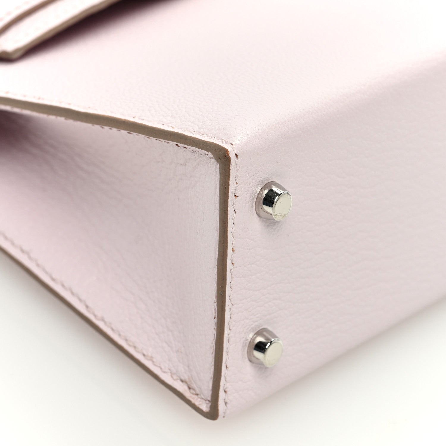Hermes Chevre Mysore Mini Kelly Sellier 20 Mauve Pale 9 of 11