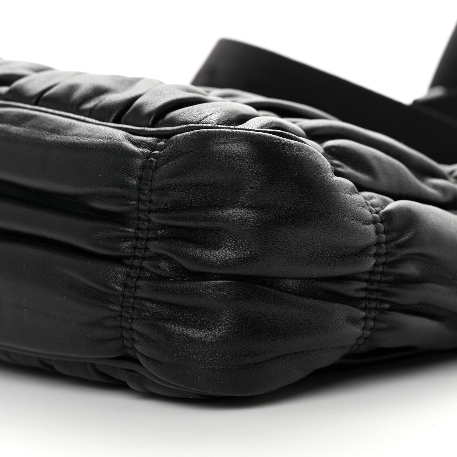 Prada Nappa Gaufre Re-Edition 2005 Shoulder Bag Black 11 of 12