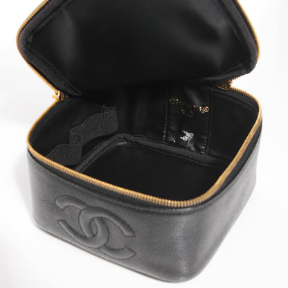 Chanel Caviar CC Small Cosmetic Case Black 5 of 7