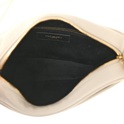 Saint Laurent Lambskin Quilted Victoire Camera Bag Blanc Vintage 5 of 10