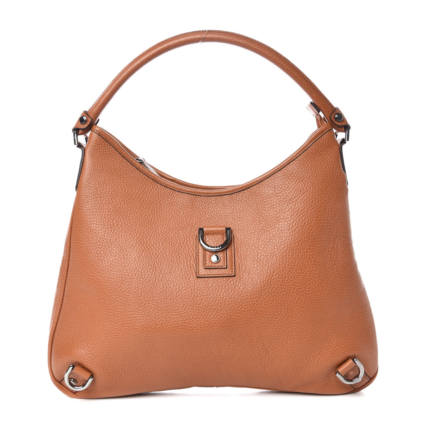 Calfskin Abbey D Ring Hobo Brown