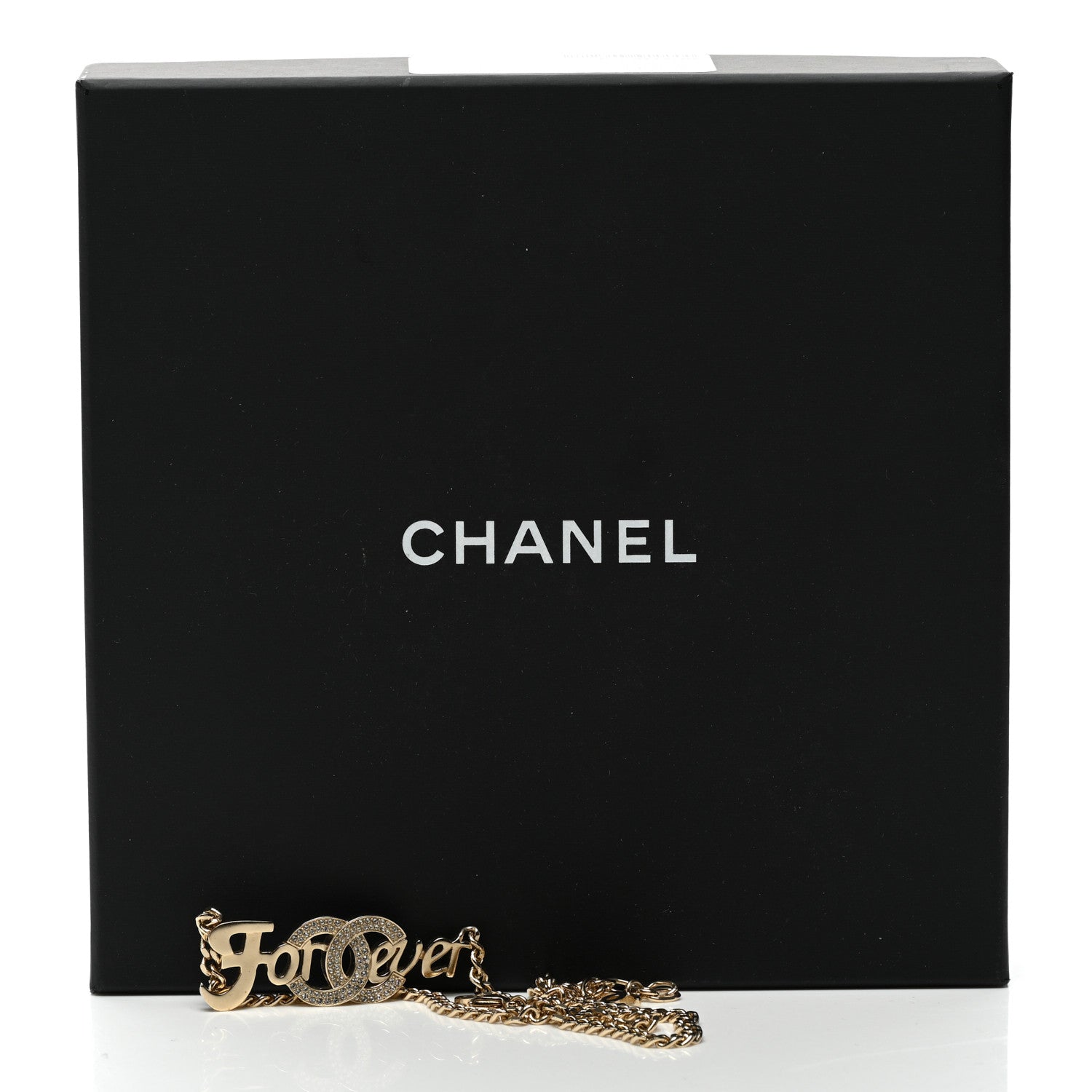 Chanel Crystal CC Forever Necklace Gold 6 of 6