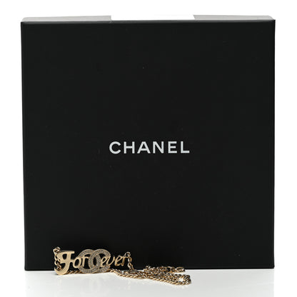 Chanel Crystal CC Forever Necklace Gold 6 of 6