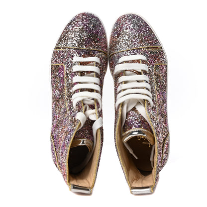 Christian Louboutin Bip Bip Glitter Mens Disco Ball Flat Sneakers 42 Rosette 2 of 8