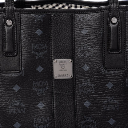 MCM Visetos Medium Liz Reversible Shopper Tote Black 12 of 14