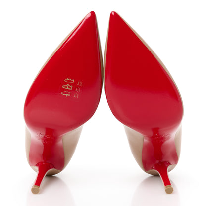 Christian Louboutin Nappa Apostrophy 100 Pumps 38.5 Nude 6 of 10