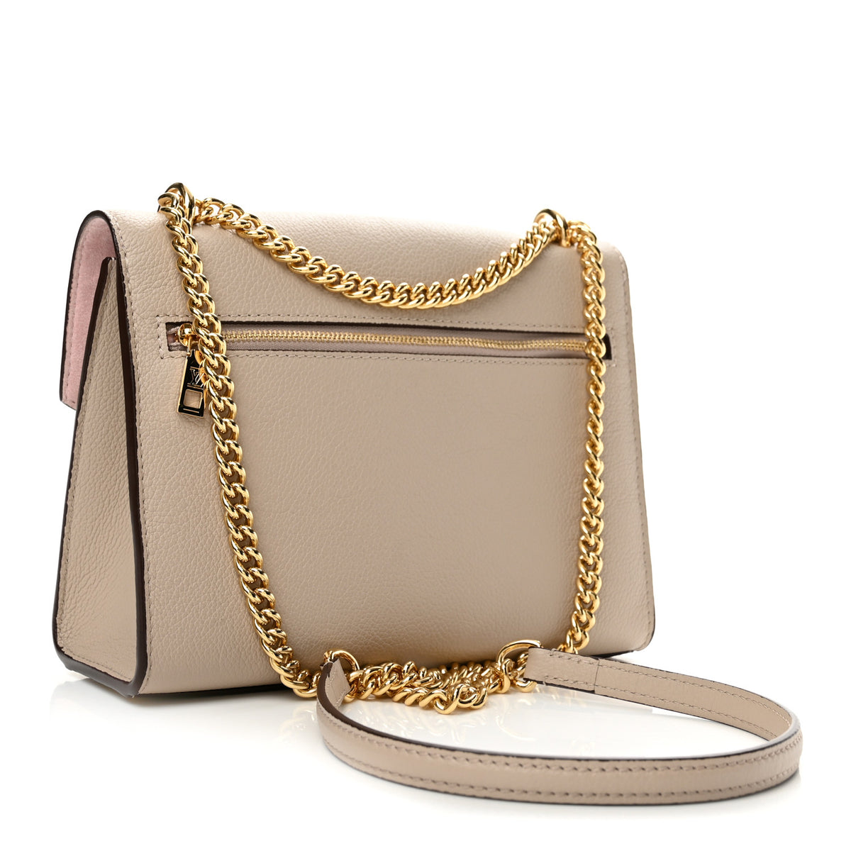 Soft Calfskin Mylockme Chain Bag BB Greige