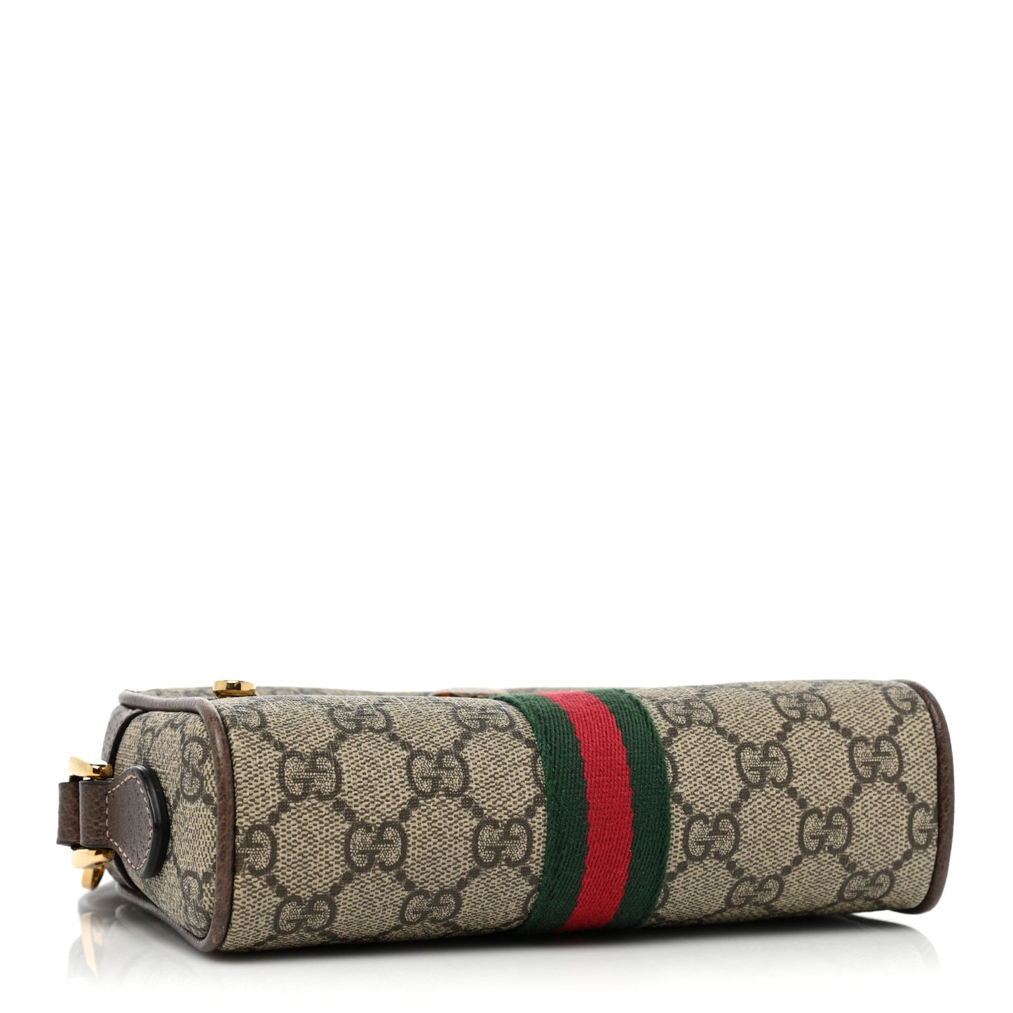 GG Supreme Monogram Web Mini Ophidia Shoulder Bag Brown