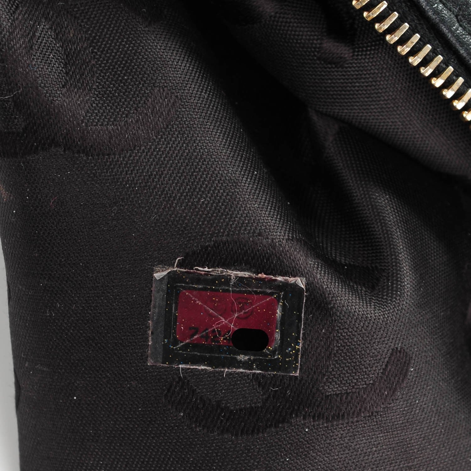 Chanel Calfskin Diamond Stitch Surpique Shoulder Bag Black 7 of 7