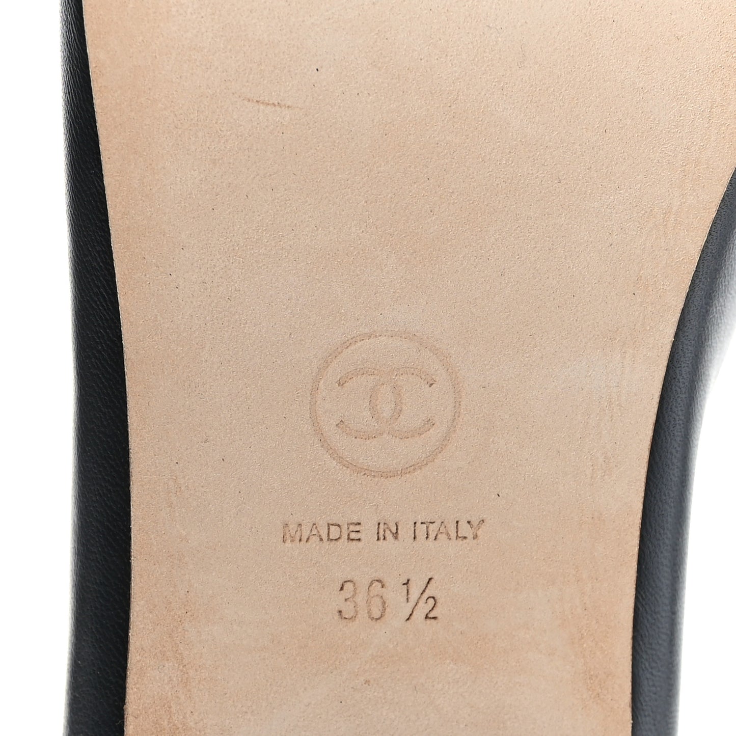 Lambskin CC Loafers 36.5 Black
